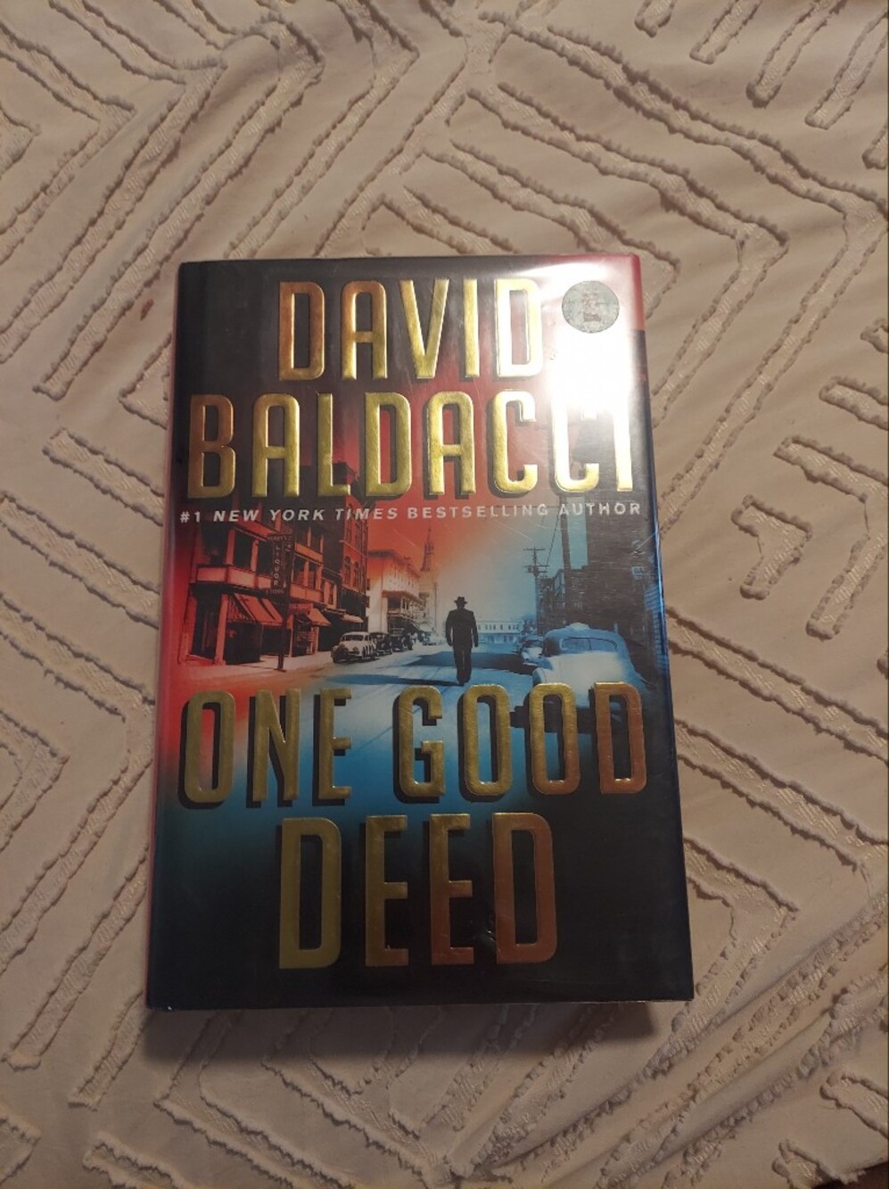 One Good Deed by David Baldacci Hardcover Book Archer Series Mylar Cover